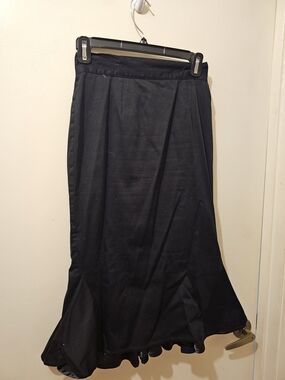 Deadly Dames Classic Black Flared Wiggle Skirt